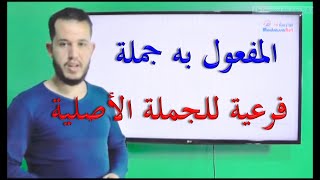 المفعول به جملة فرعية للجملة الأصلية
