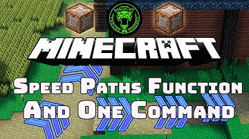 {Function}{Command} Speed Grass Paths | Minecraft 1.12
