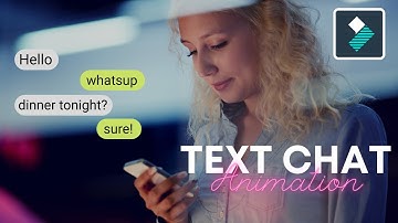 Text Message Chat Animation in Filmora X | Text Message Bubble effect | Filmora Tutorial.