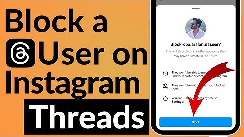 How to Block Someone on Instagram Threads (2023) | Instagram Threads