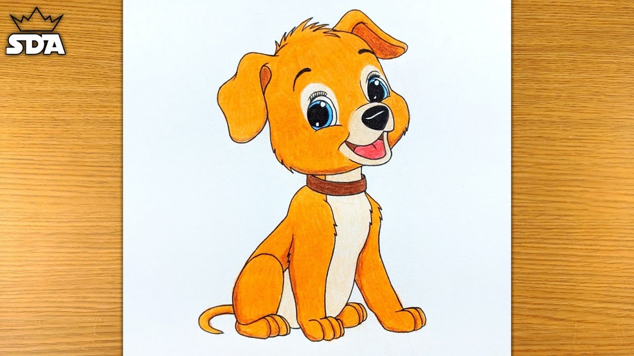 Puppy Color Drawing