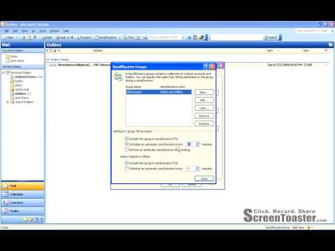 How to Change Send/Receive Outlook Settings
