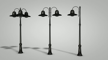 Street Light Low-poly 3D model