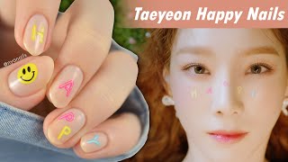 Taeyeon 'Happy' Nail Art Tutorial