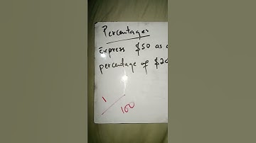How To Express $20 As A Percentage Of $200 | Percentage Tricks | #shorts