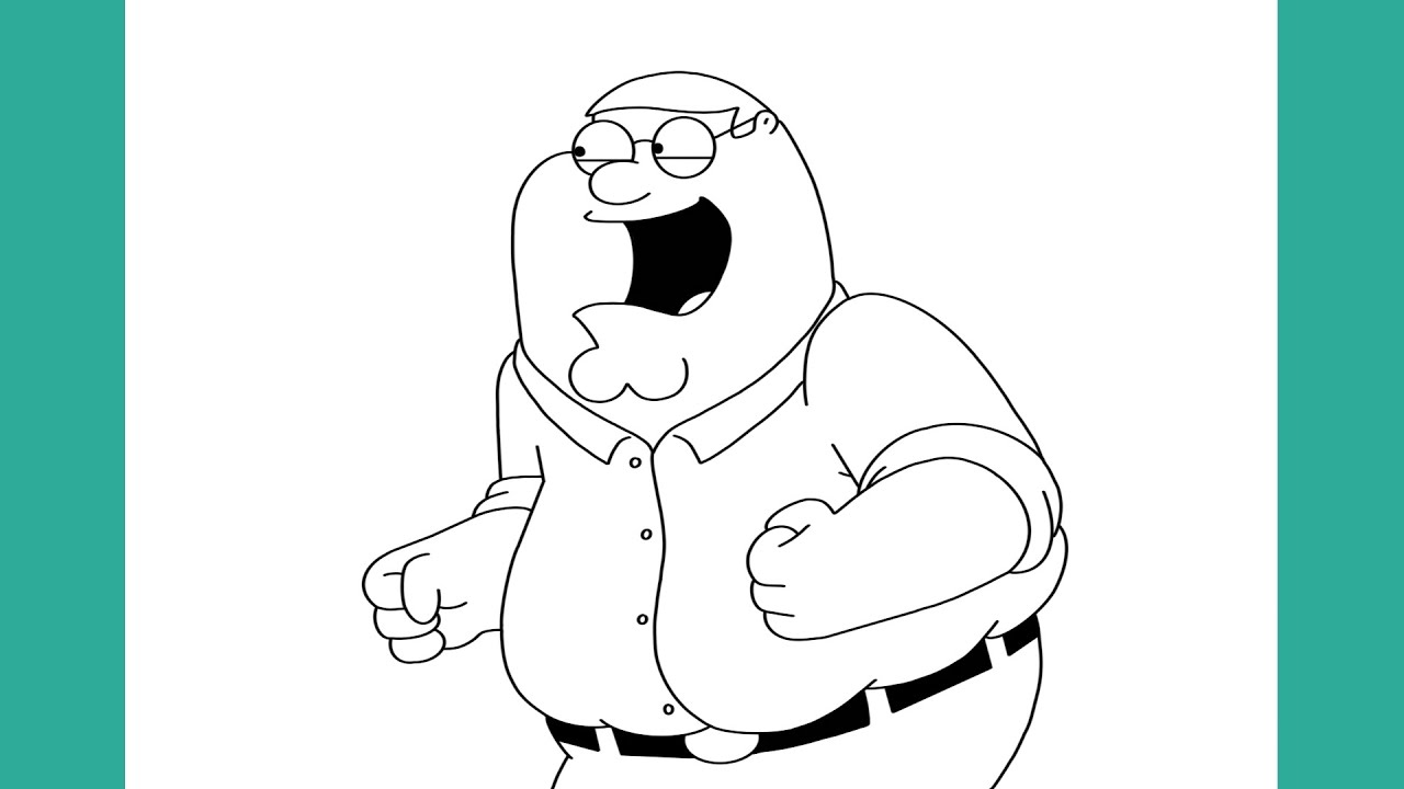 HOW TO DRAW PETER GRIFFIN - FAMILY GUY