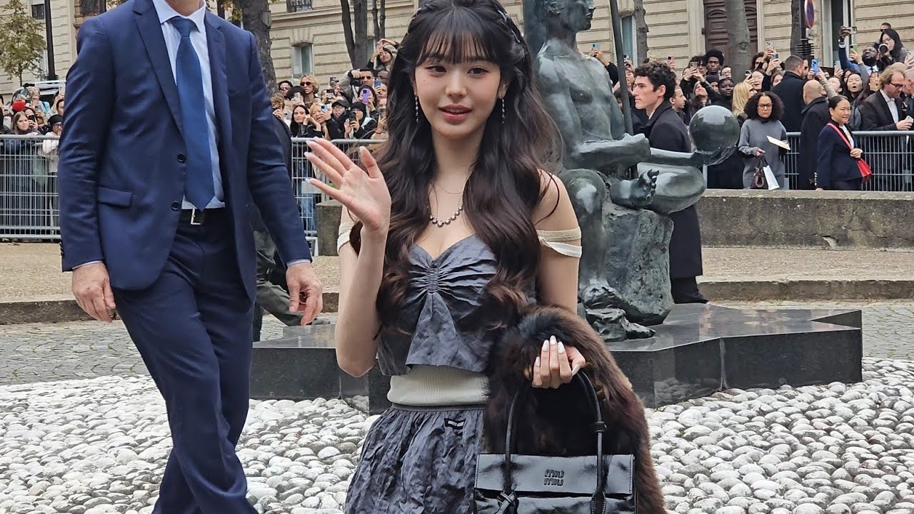 IVE Jang Wonyoung 장원영 arrival @ Miu Miu event for the Paris Fashion Week