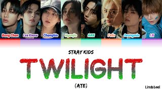 Stray Kids "TWILIGHT (또 다시 밤)" color coded lyrics [Han-Rom-Eng]