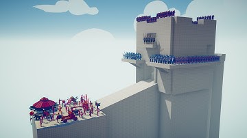 ALL RANGED UNITS vs ALL MELEE UNITS - Totally Accurate Battle Simulator TABS