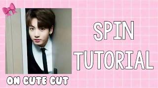 SPIN TUTORIAL (EASY!) + MIRROR PHOTO [ON CUTE CUT/LAYOUT]
