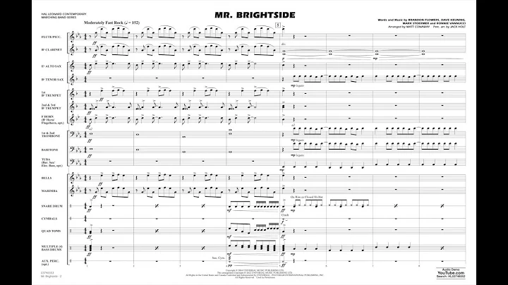 Mr. Brightside arranged by Matt Conaway