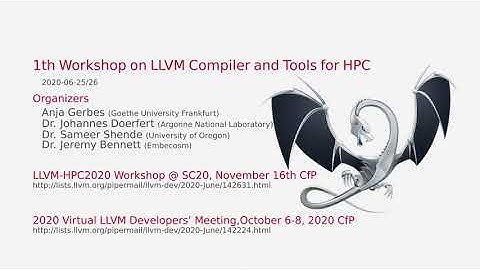 LLVM-CTH Workshop @ ISC 2020: Introduction Will Lovett