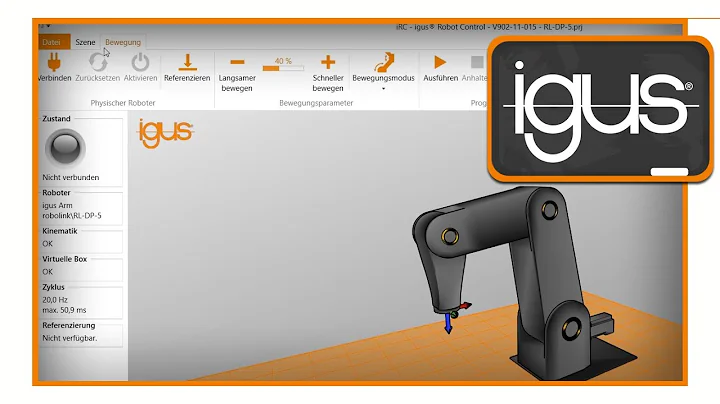 So verbinden Sie die igus Robot Control mit Ihrem PC