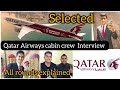 Qatar airways cabin crew interview  all rounds explained qatar airways interview