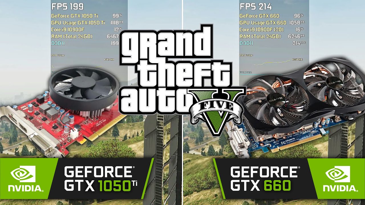 GTX 1050 Ti vs GTX 660 | GTA V - YouTube