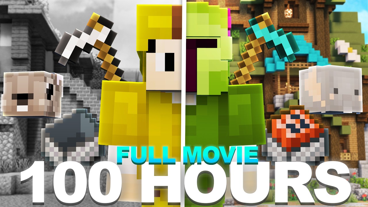 I Spent 100 Hours Speedrunning Farming On New Profile - Hypixel Skyblock Movie