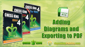 Chess King 4 Tutorial 15 - Diagrams and Export to PDF in Chess King 4 for PC/Mac