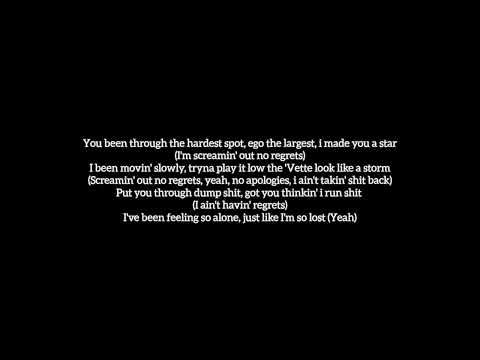 EMINEM "NO REGRETS" Feat DON TOLIVER LYRICS