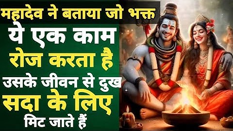 🕉️महादेव ने बताया – जो भक्त ये एक काम रोज करता है, उसके जीवन से दुख सदा के लिए मिट जाते हैं 🕉️