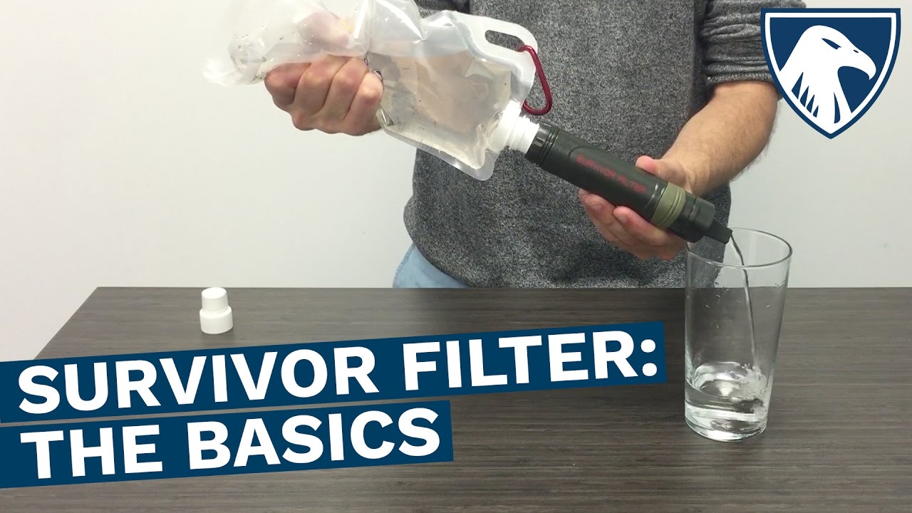 SURVIVOR FILTER™ Cleanable Water Filter Straw How To Use YouTube