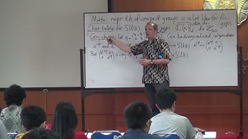 "Groups and Symmetries in Geometry" (Part. 6/6) by Prof. Bas Edixhoven