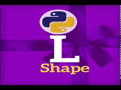 #12 Using Python Program Printing Patterns For Beginners By B.Mandal | L Shape