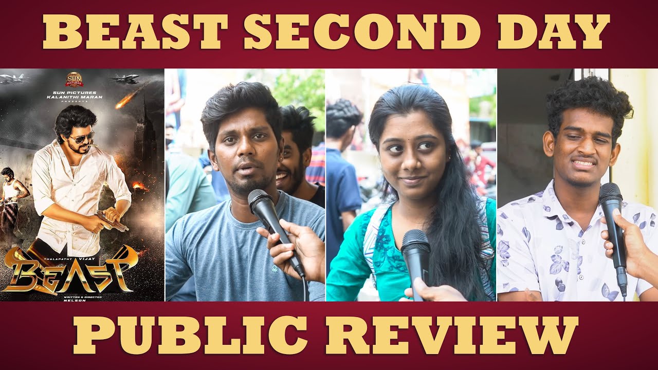 Beast second day public review/ vijay/Nelson/Anirudh/pooja hegde