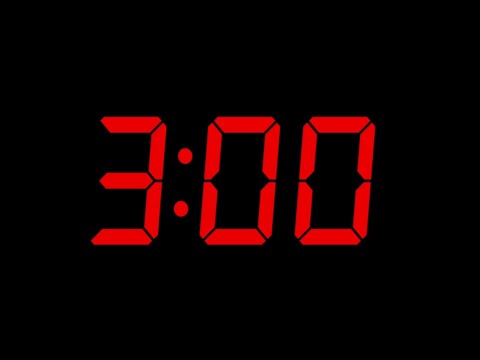3minute countdowntimer without sound Red and black screen #threeminute