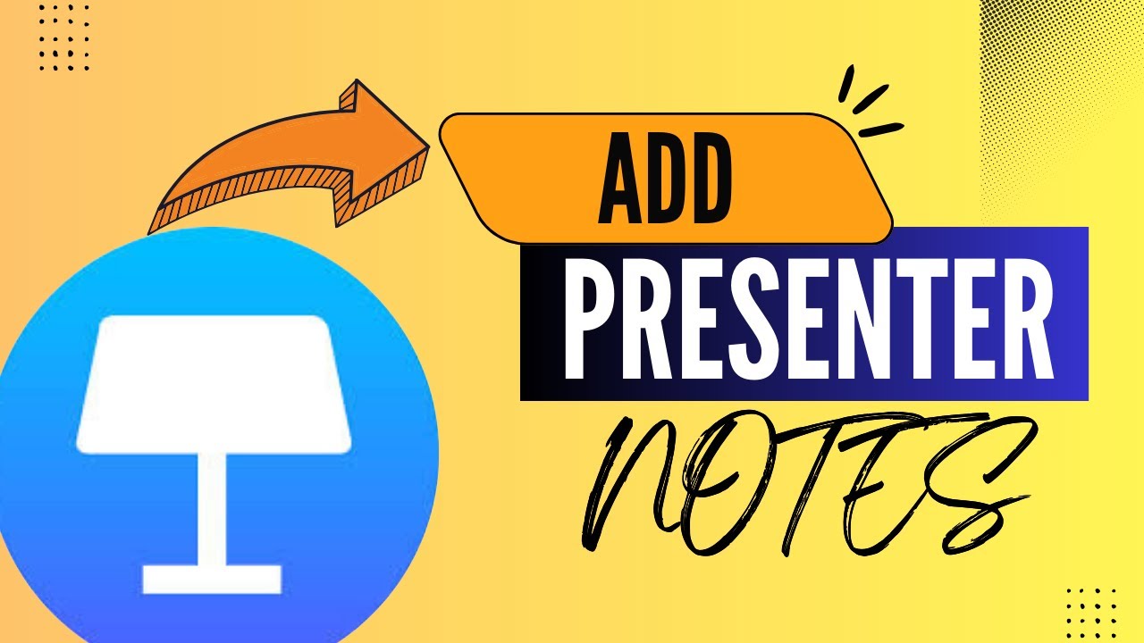 Presenter Using Yellow Note Keynote Tutorial: Use Presenter Notes for Better Presentations - Here's ...
