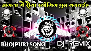 Angana Me Saiya Swimming Pool Banwaya Dj Remix Song Instagram Viral Bhojpuri Song 2025