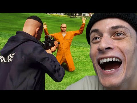 24 საათი ვცხოვრობ როგორც პოლიციელი GTA5 ში !