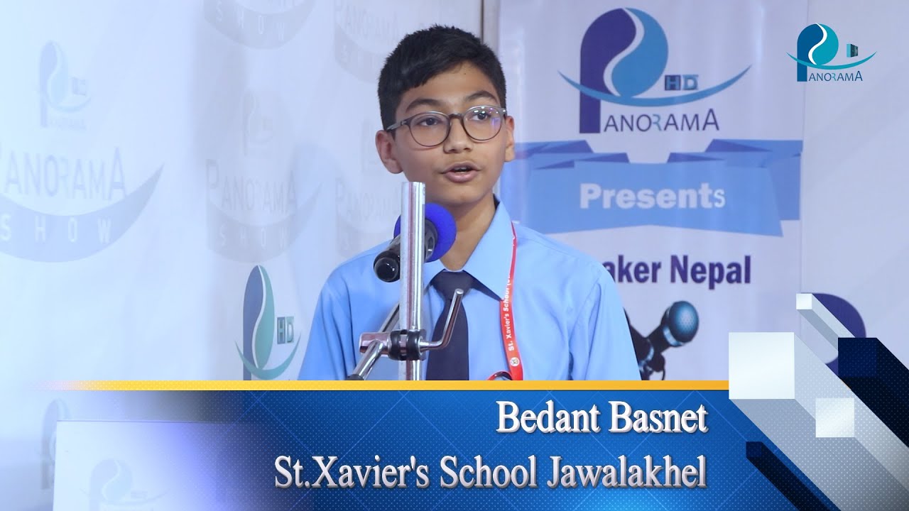 Speaker Nepal Audition Round || Bedant Basnet , St.Xavier's School ...