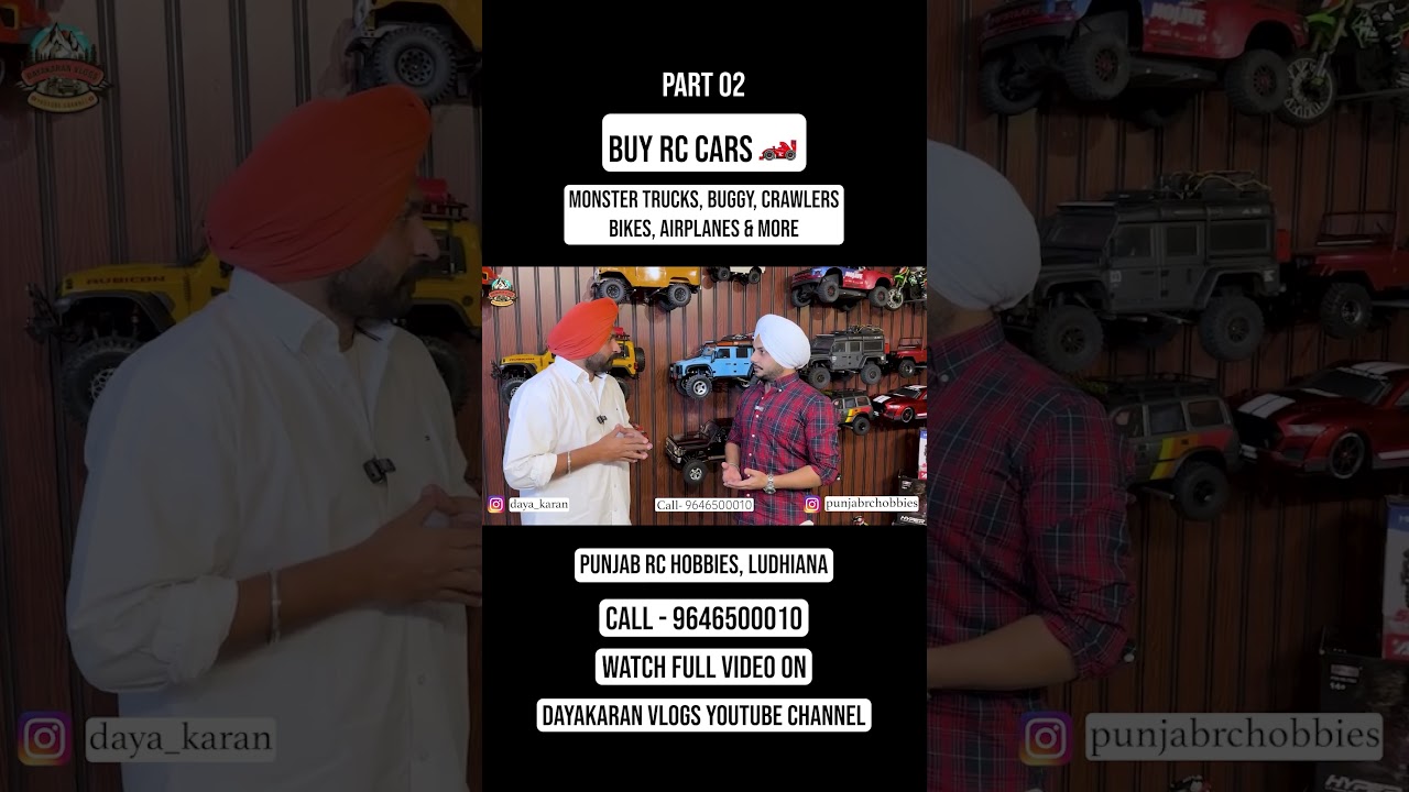⁣Part 02 | Buy Amazing RC Cars 🏎️ | Monster Trucks, Crawlers, Buggy, Bikes & All | Punjab RC Hobbies