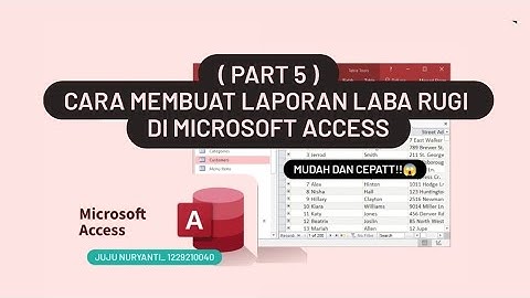 (PART 5/6) Cara Membuat Laporan Keuangan Ms. Access - Membuat Laporan Laba Rugi