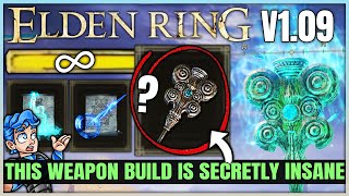 This is INSANE in 1.09 - New Best Colossal Weapon = INCREDIBLE Damage - Int Build - Elden Ring!