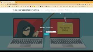 Phishing ML Classification Flask App in Python Projects