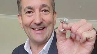 How to wear cufflinks (chain linked cufflinks). Not as easy as it sounds.