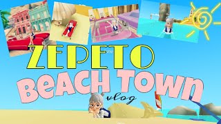 Zepeto Beach Town Vlog // this is a short vlog♡