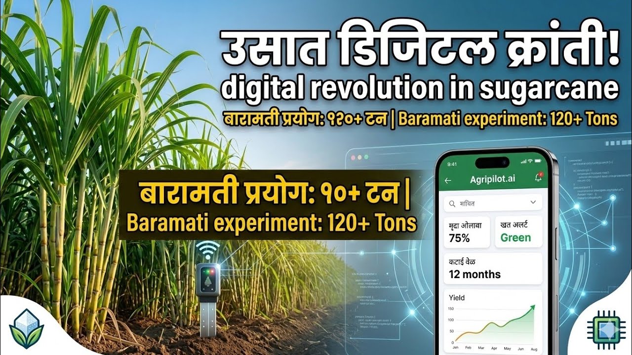 बारामतीचा AI प्रयोग! ऊस उत्पादन 60 टनांवरून थेट 150 टन? शेतकऱ्यांसाठी मोठी संधी 🚜