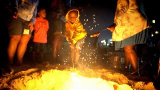 Family Beach Bonfire in Ocean City Maryland (Clubkng Films)