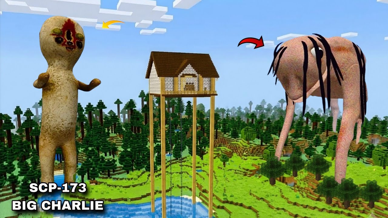 SURVIVING AGAINST SCP-173 & BIG CHARLIE in Minecraft! 😱 | Coffin Meme Gameplay