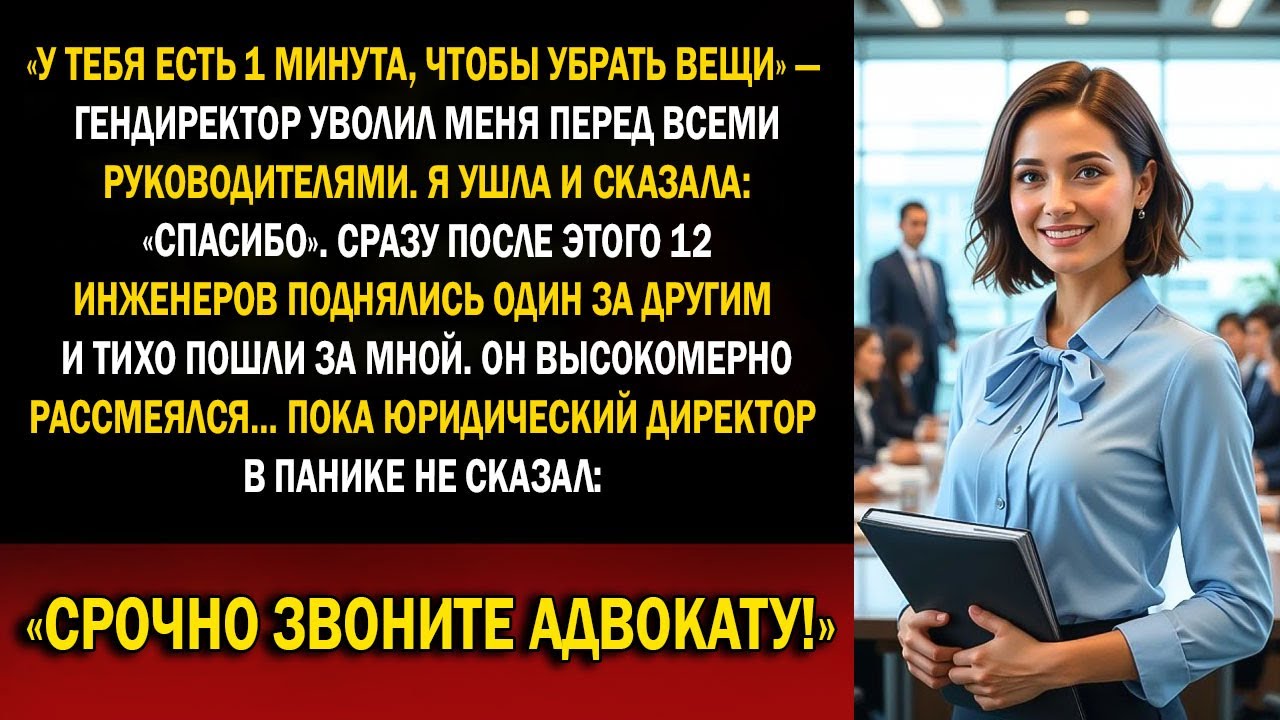 Я кивнула «спасибо»… а через 14 дней после увольнения от CEO продала патент за $1,1 млрд конкуренту