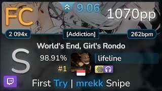 9.1Lifeline Wakeshima Kanon - Worlds End, Girls Rondo Addiction Hdnc 98.91% 1070Pp Fc