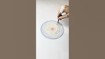 Huge ASMR Spirograph Pattern | Satisfying Spirograph Art for Calm! #art #shorts #spirograph #asmr