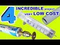 4 INCREDIBLE project DIY VERY low cost