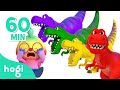 Colorful Surprise Eggs|Dinosaur Eggs + More|Learn Colors and Nursery Rhymes for Kids|Hogi Colors