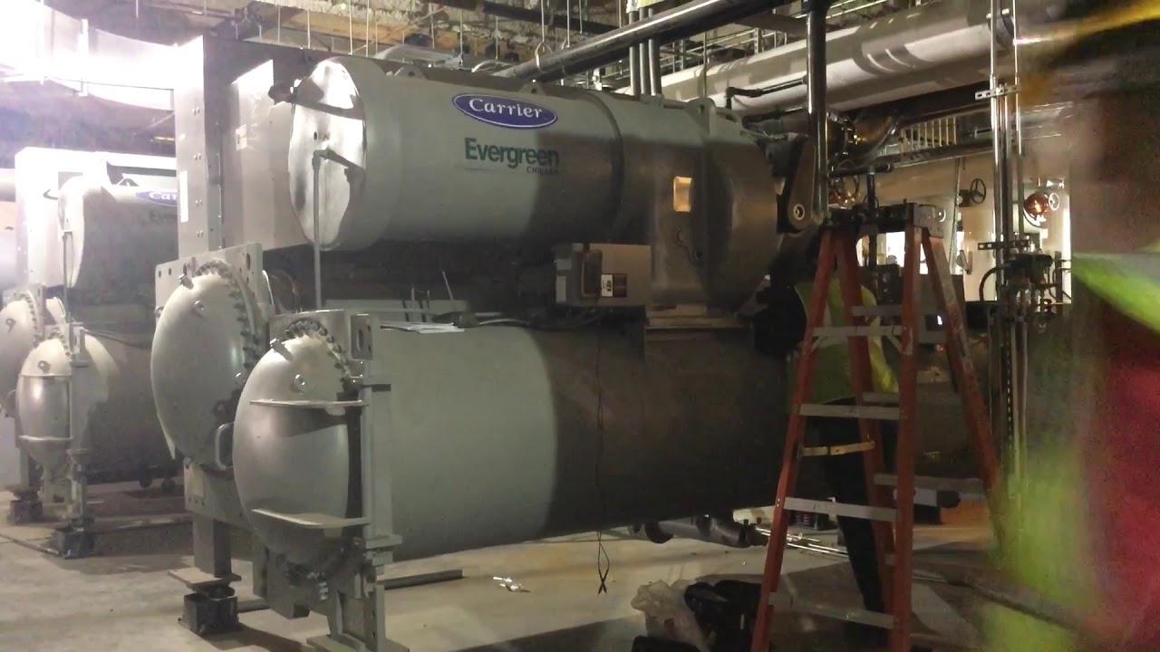 500 ton Carrier Chiller - YouTube