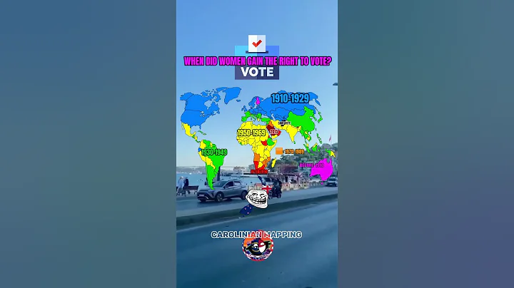 When Women Gained The Right To Vote #mapper #mapping #geography #countries #countrys #vote #maps