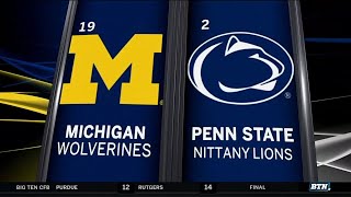 Michigan at Penn State - Football Highlights