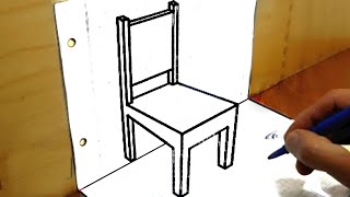 تعلم الرسم بالخطوات تعلم رسم كرسي 3d